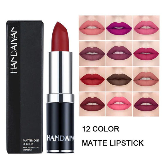 HANDAIYAN 12 Pcs Velvet Matte Lipstick Set