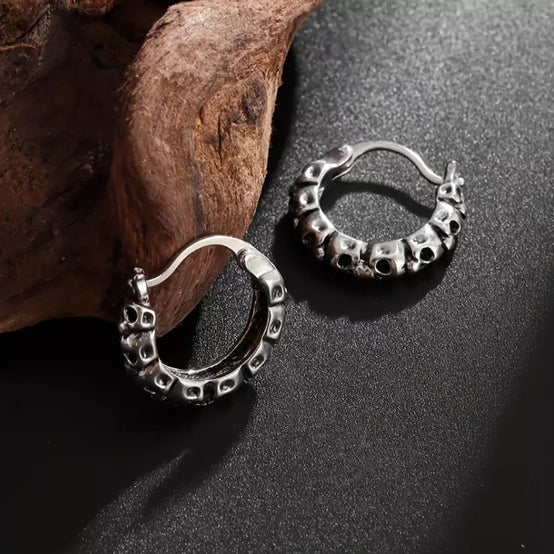 Stainless Steel Skull Earrings Fashion