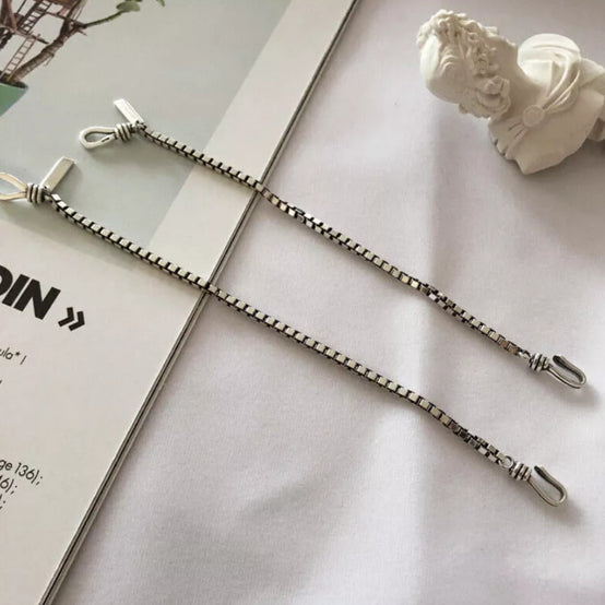 925 Sterling silver Charm Box Chain Bracelet