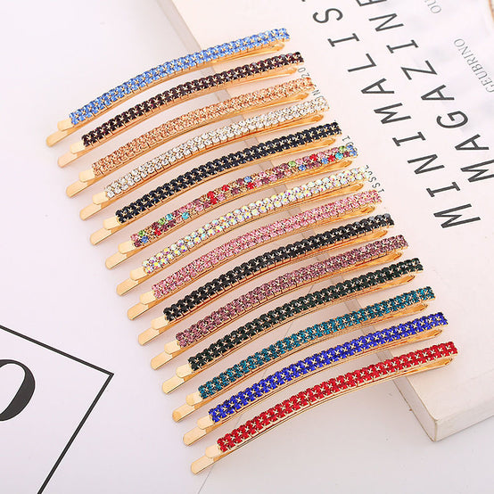 Colorful Rhinestone Hairpin Crystal
